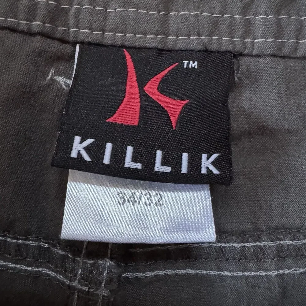 Killik Pants Mens 34x32 Hiking Articulated Knee Gorpcore Utility Grey
